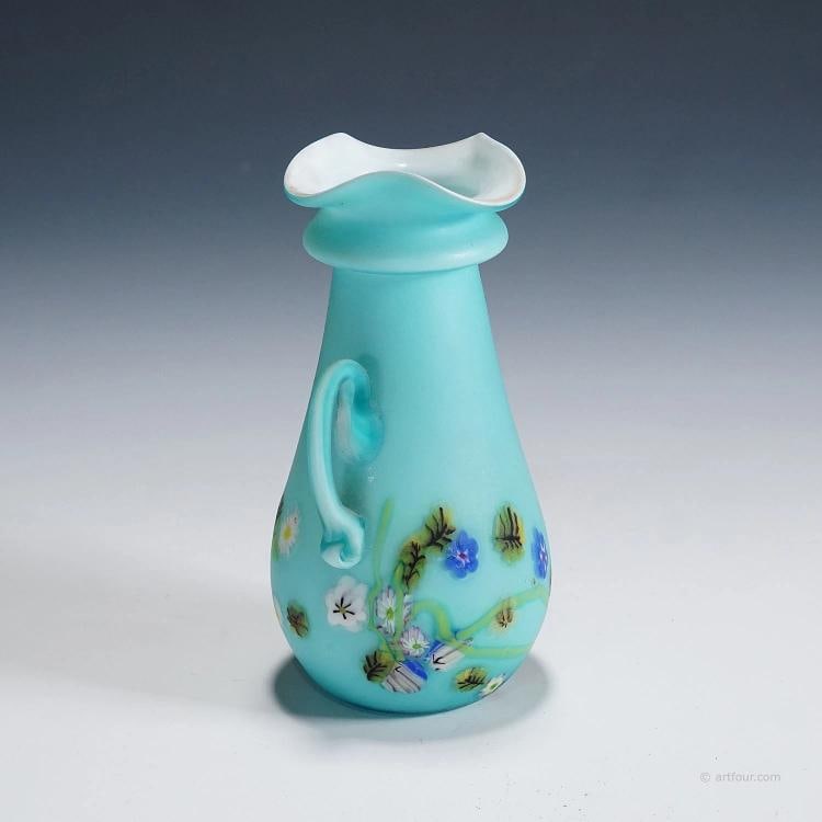 Rare Floreali Vase, Fratelli Toso Murano ca. 1920s - 2