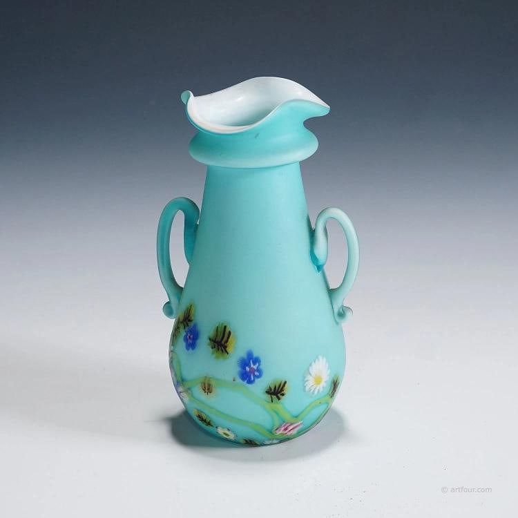 Rare Floreali Vase, Fratelli Toso Murano ca. 1920s - 3