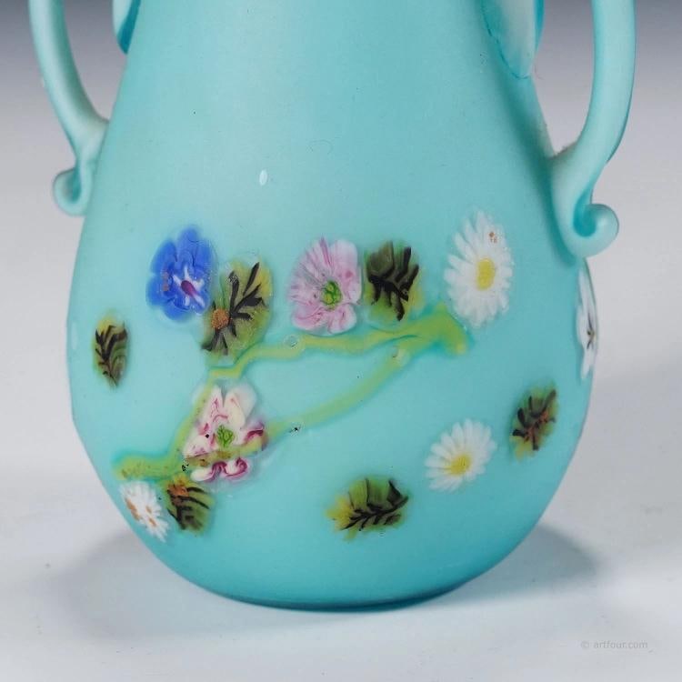 Rare Floreali Vase, Fratelli Toso Murano ca. 1920s - 6