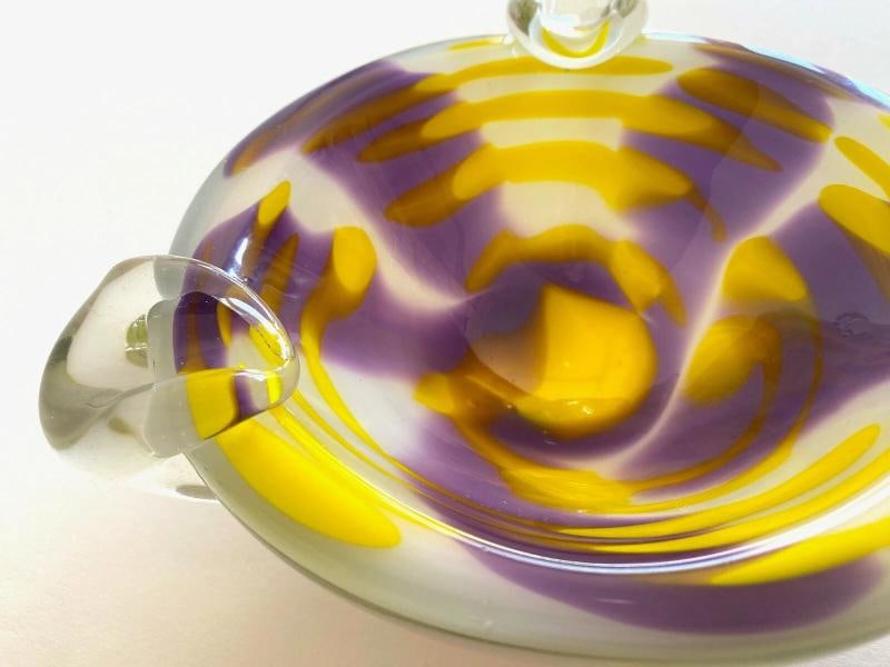 VINTAGE MID CENTURY MODERNIST ITALIAN MURANO ART GLASS BOWL - 11