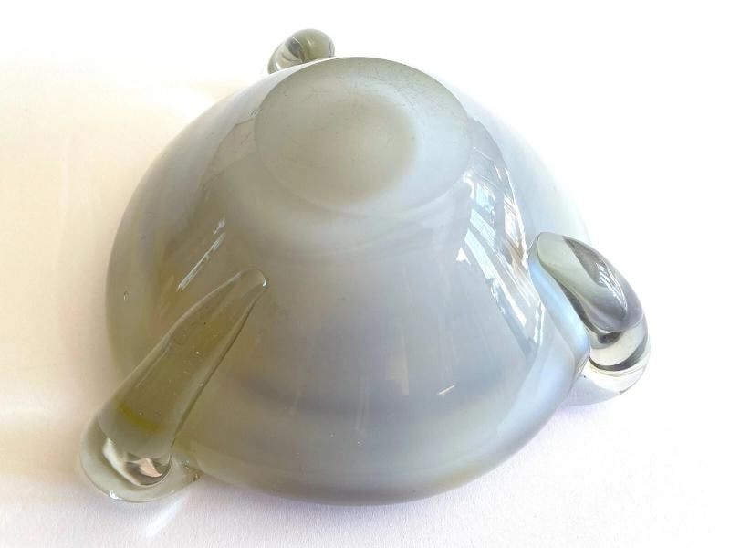 VINTAGE MID CENTURY MODERNIST ITALIAN MURANO ART GLASS BOWL - 12