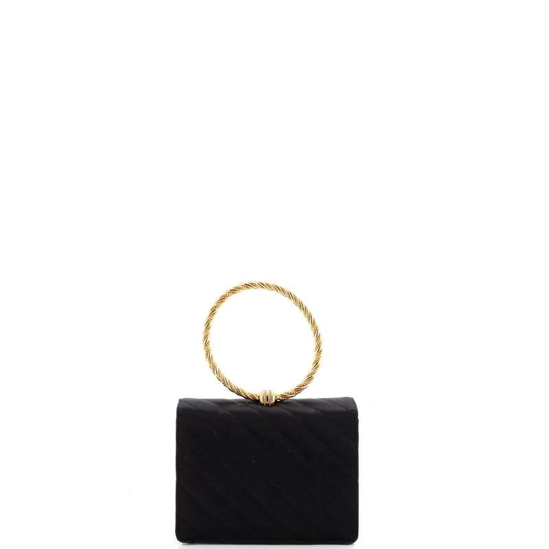 Gucci Rajah Broadway Top Handle Evening Bag Quilted Satin - 3