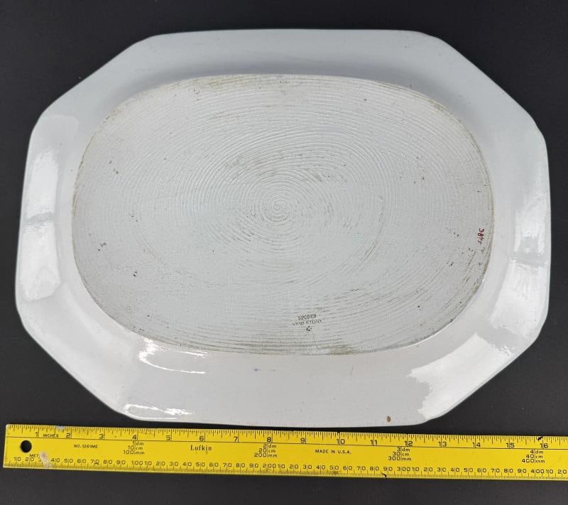 Handsome c1822 Spode New Stone 3875 Japan Imari Octagonal 16.25" Serving Platter - 5