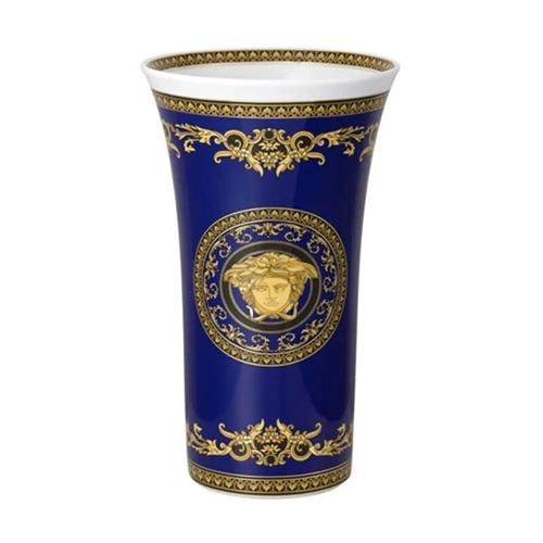 Versace Rosenthal Medusa Blue Vase 34 cm (13.38")- Official Versace Delear: Condition: New: A brand-new, unused, unopened, undamaged item in its original packaging (where packaging is ... Read moreabout the conditionNew: A brand-new, unused, unopened, undamaged item in its or