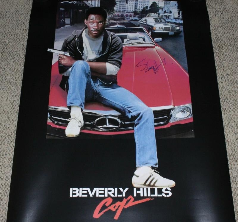 EDDIE MURPHY SIGNED 'BEVERLY HILLS COP' 27x40 FULL-SIZE MOVIE POSTER BECKETT COA - 7