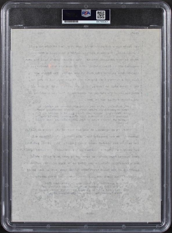 Malcolm X Authentic Signed 8.5x11 Document PSA/DNA Slabbed - 2