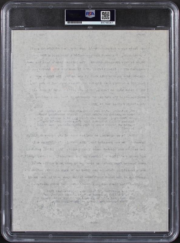 Malcolm X Authentic Signed 8.5x11 Document PSA/DNA Slabbed - 5