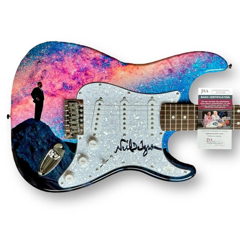 Neil DeGrasse Tyson Signed Guitar Custom 1/1 Graphics JSA COA COSMOS: Condition: New: A brand-new, unused, unopened, undamaged item (including handmade items).. ,Country of Origin: United States