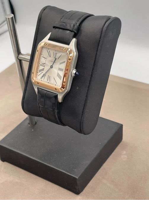 Cartier Santos-Dumont Small Model Two-Tone Quartz Watch Ref. W2SA0038 - 4