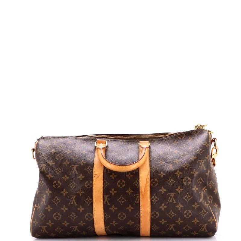 Louis Vuitton Keepall Bandouliere Bag Monogram Canvas 45 - 3