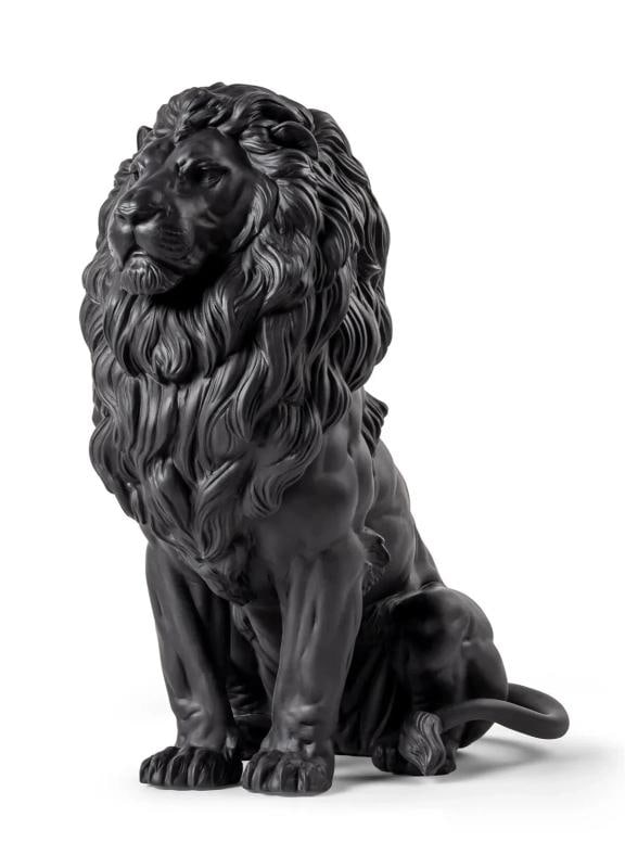 LladrÃƒÂ² Majestic Lion Sculpture Matte Black Limited Ref. 01009778 - Official (1 of 10)