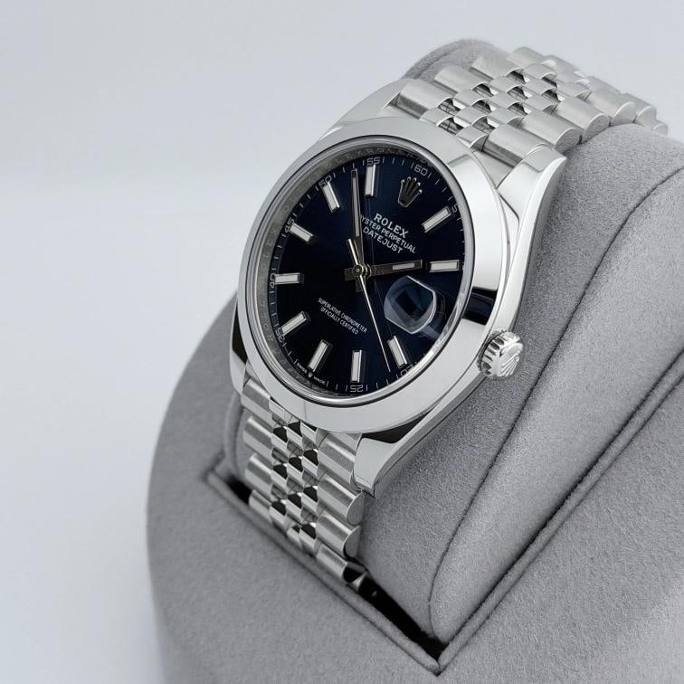 Rolex Datejust 41 126300 41mm Blue Dial Stainless Steel Jubilee Box Paper - 3