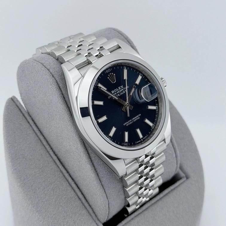 Rolex Datejust 41 126300 41mm Blue Dial Stainless Steel Jubilee Box Paper - 4
