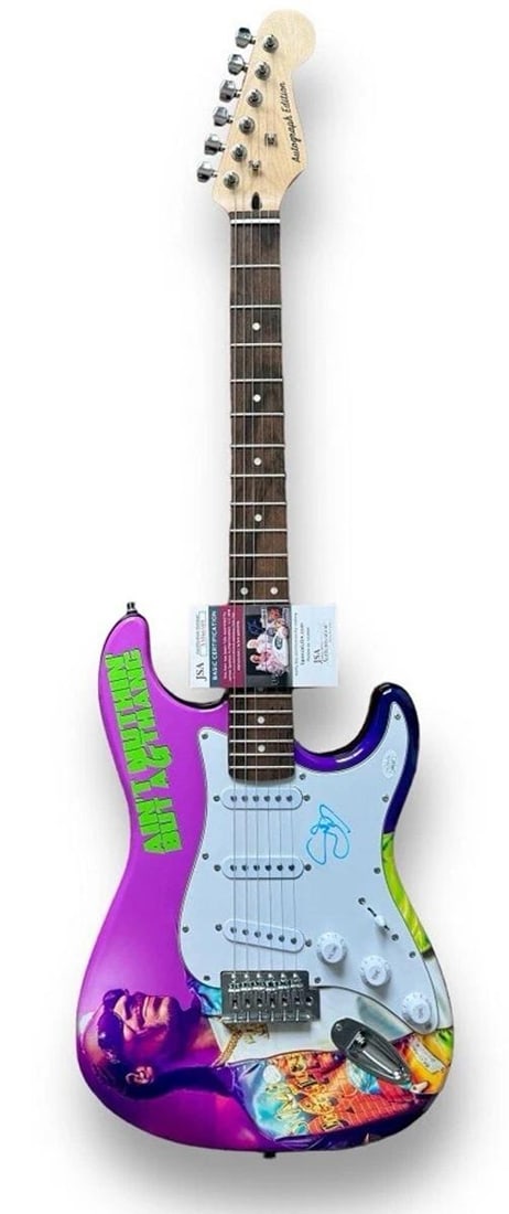 Snoop Dogg Signed Guitar Doggystle JSA COA Custom 1/1 Graphics! Drop It Like Its - 2