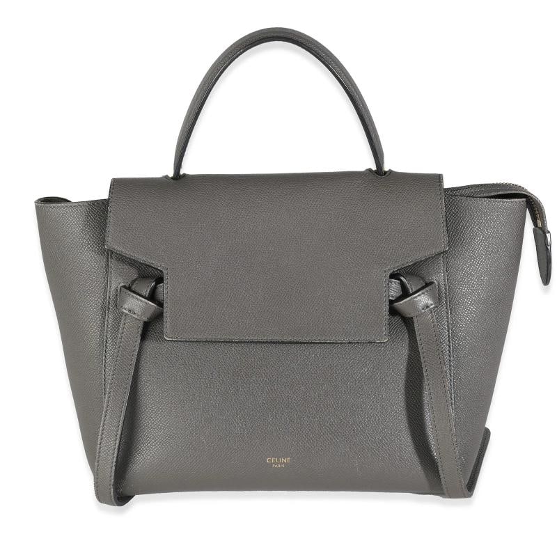 Celine Grey Grained Calfskin Micro Belt Bag (1 of 8)