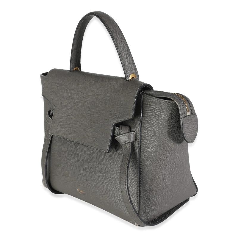 Celine Grey Grained Calfskin Micro Belt Bag - 2