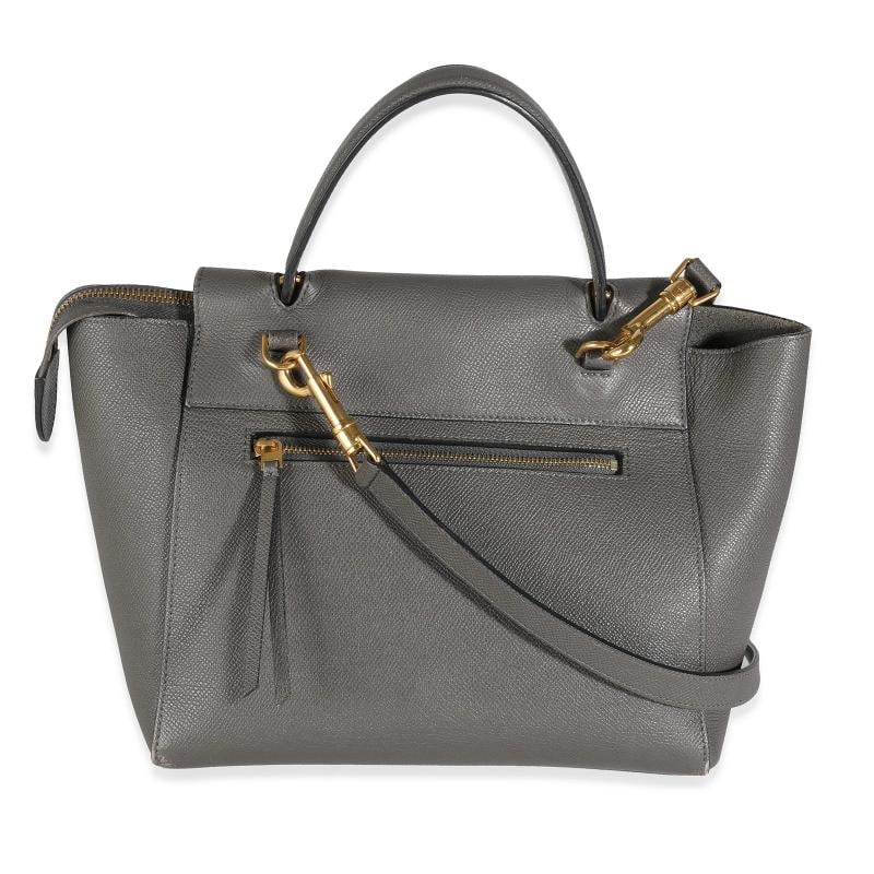 Celine Grey Grained Calfskin Micro Belt Bag - 4
