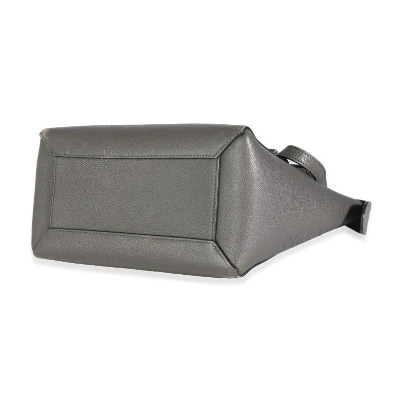 Celine Grey Grained Calfskin Micro Belt Bag - 6