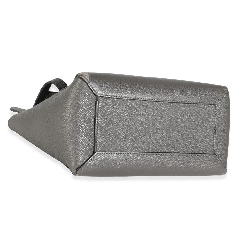 Celine Grey Grained Calfskin Micro Belt Bag - 7