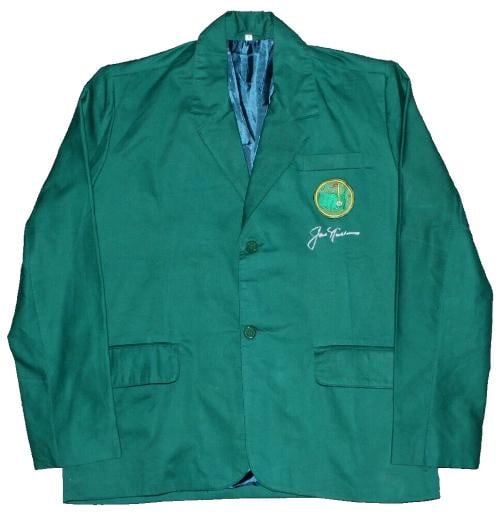 JACK NICKLAUS SIGNED THE MASTERS GREEN JACKET AUGUSTA NATIONAL BECKETT COA 1986: Player: Jack Nicklaus,Sport: Golf-PGA,Signed: Yes,Original/Reprint: Original,Autograph Authentication: Beckett Authentication Services (BAS),Product: Jacket,Team: N/A,Country of Origin: United States