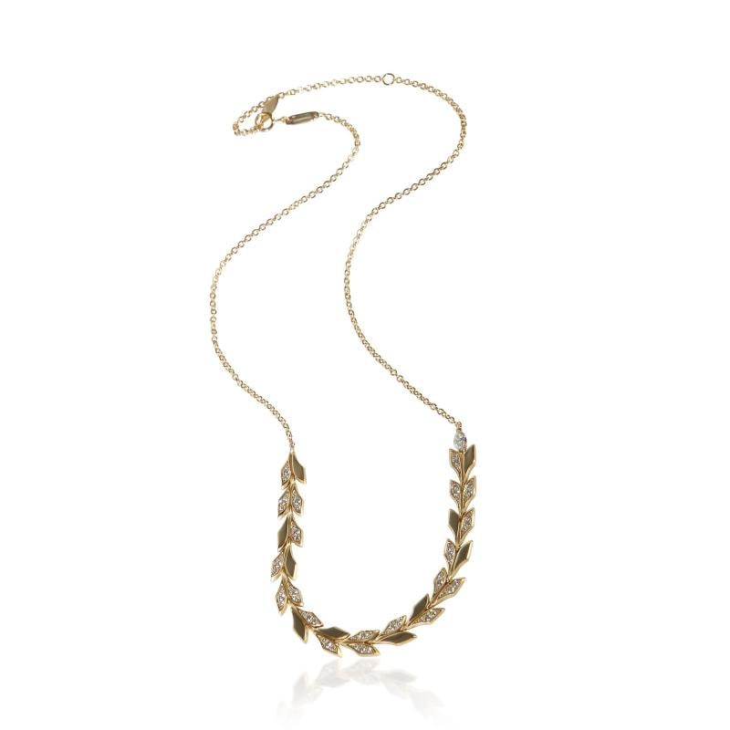 Tiffany & Co. Yellow Gold Diamond Victoria Vine Necklace - 2
