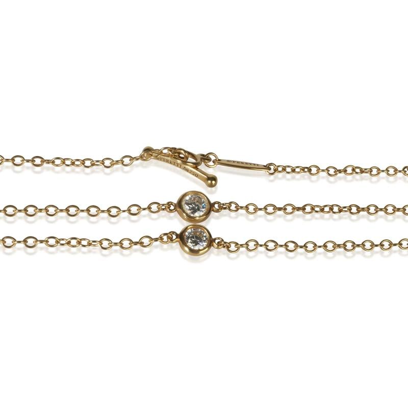 Tiffany & Co. Yellow Gold Diamond Elsa Peretti Diamond By The Yard Sprinkle Neck - 2
