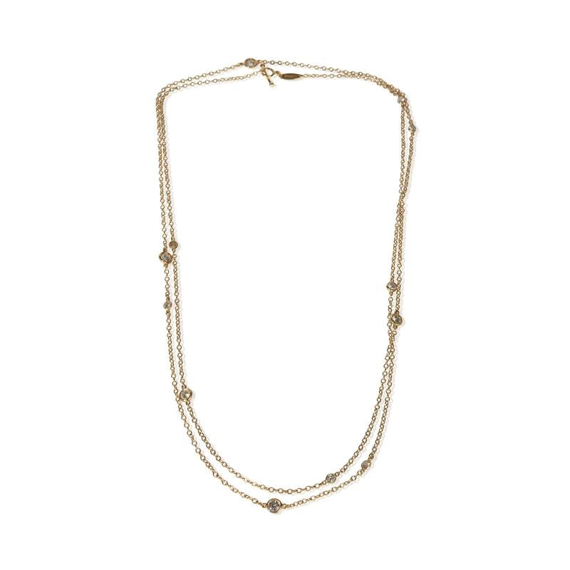 Tiffany & Co. Yellow Gold Diamond Elsa Peretti Diamond By The Yard Sprinkle Neck - 3