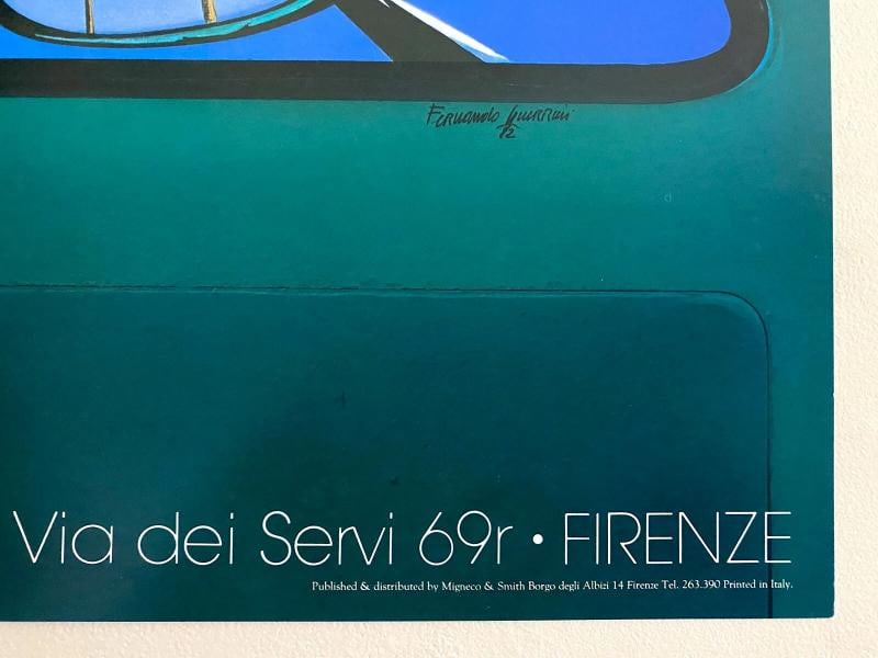 FERNANDO GUERRINI RARE LITHOGRAPH PRINT ITALIAN POP ART POSTER "CALIFORNIA" 1982 - 6