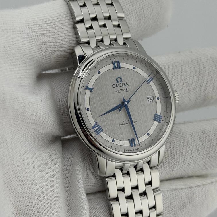 OMEGA De Ville Prestige 424.10.40.20.02.001 39.5mm Silver Dial Steel Box Paper - 4