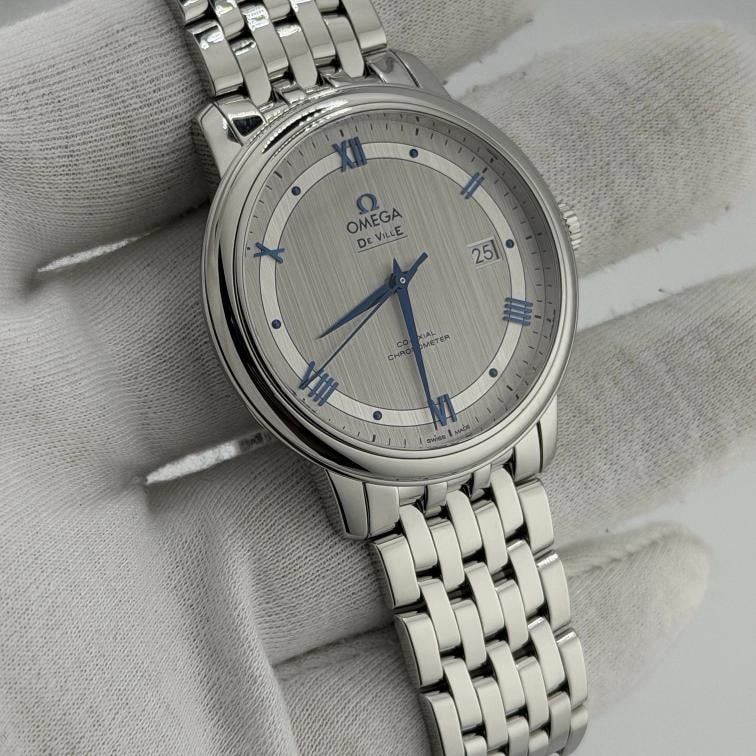 OMEGA De Ville Prestige 424.10.40.20.02.001 39.5mm Silver Dial Steel Box Paper - 5