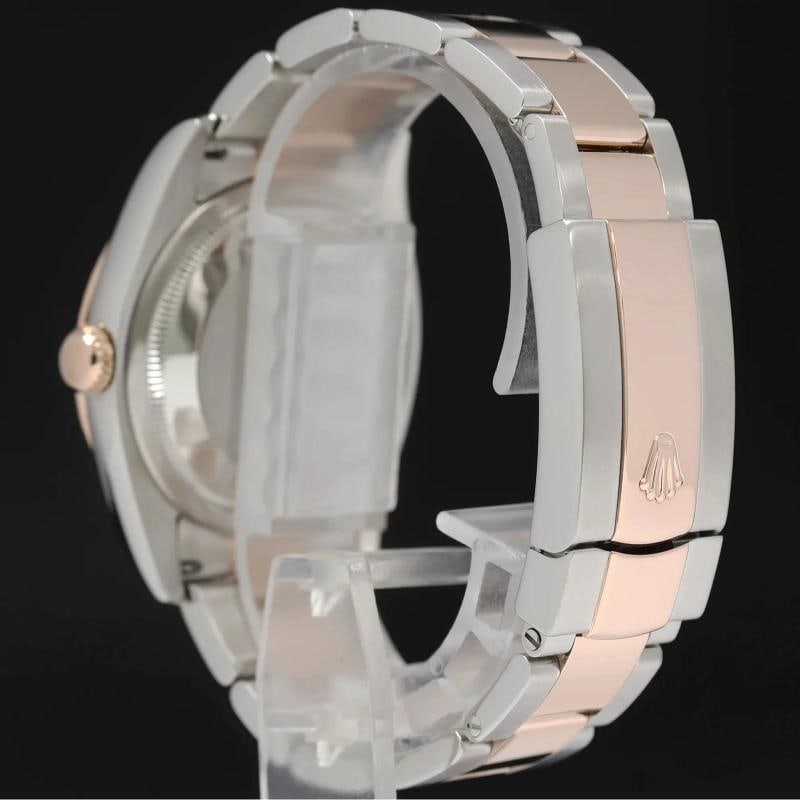 2004 Rolex DateJust 36mm Turn-O-Graph 116261 Rose Gold Two Tone Steel White Dial - 4