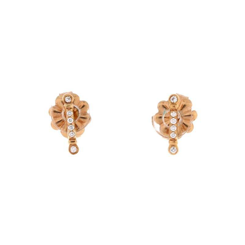 Tiffany & Co. Fleur de Lis Key Bar Earrings 18K Rose Gold and Diamonds: Condition: Pre-owned - Good,Brand: Tiffany & Co.,Main Stone: Diamond,Metal: 18K Rose Gold,Metal Purity: 18K,Style: Earrings,Type: Earrings,Color: Rose Gold,Material: Unknown Condition: Great.