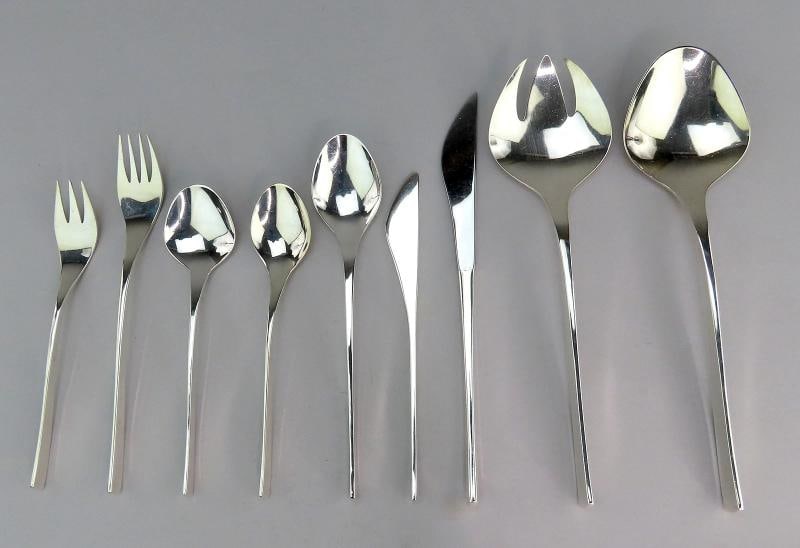 63pc International Sterling Silver Vision Flatware Set R. H. Pearson Mid Century: Pattern: Vision,Brand: International Silver,Type: Flatware - Sets,Style: Mid-Century Modern,Age: Post-1940,Composition: Sterling Silver,Maker: International Silver,Country of Origin: United States Pre