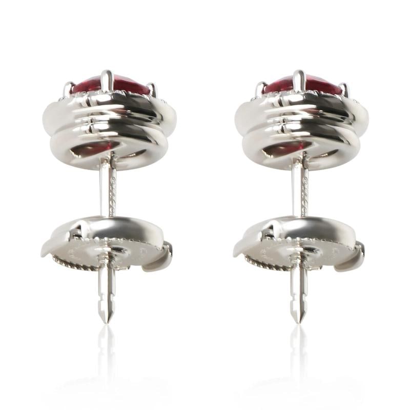 Tiffany & Co. Platinum Ruby and Diamond Soleste Earrings - 4