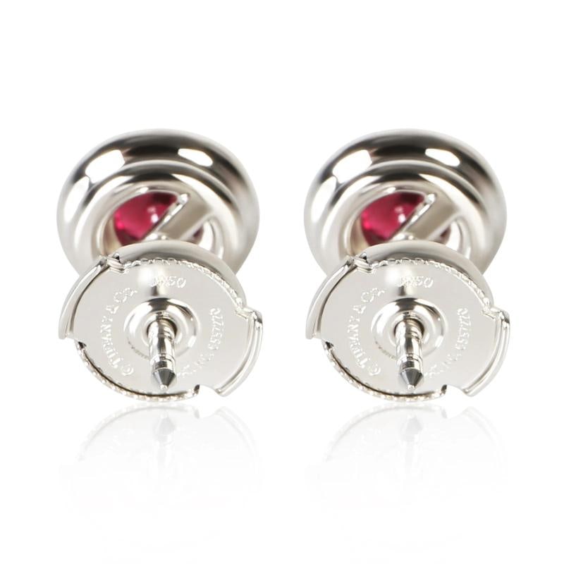 Tiffany & Co. Platinum Ruby and Diamond Soleste Earrings - 6