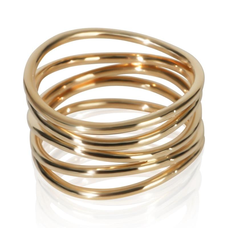 Tiffany & Co. Yellow Gold Elsa Peretti Wave Ring - 2