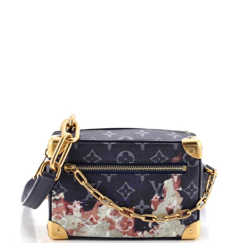 Louis Vuitton Soft Trunk Bag Monogram Bleach Canvas Mini: Condition: Pre-owned - Good,Brand: Louis Vuitton,Exterior Material: Canvas Coated,Style: Cross Body Bags,Exterior Color: Blue,Department: Women,Size: Mini Condition: Very good. Exterior: corner wear, 