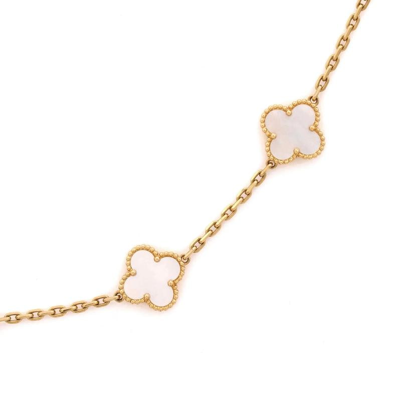 Van Cleef & Arpels Vintage Alhambra 20 Motifs Necklace 18K Yellow Gold - 6