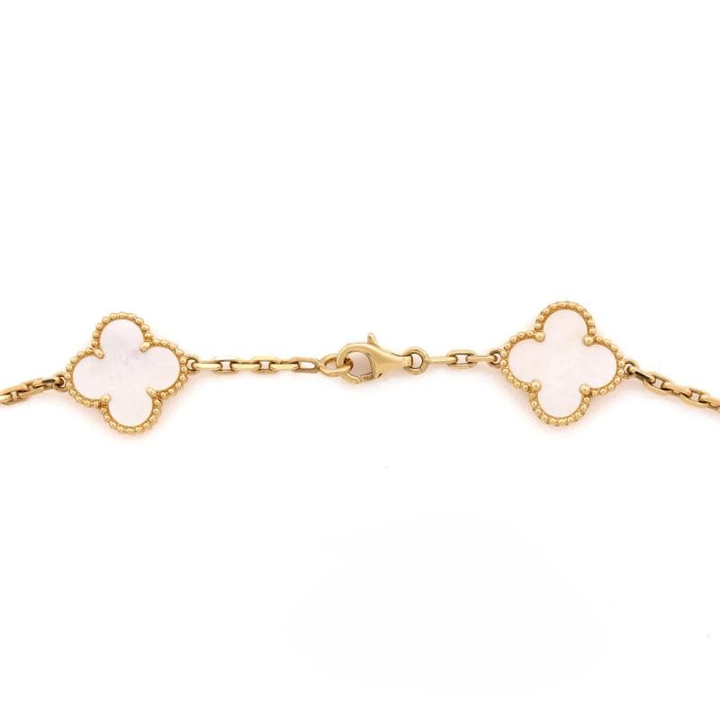 Van Cleef & Arpels Vintage Alhambra 20 Motifs Necklace 18K Yellow Gold - 8