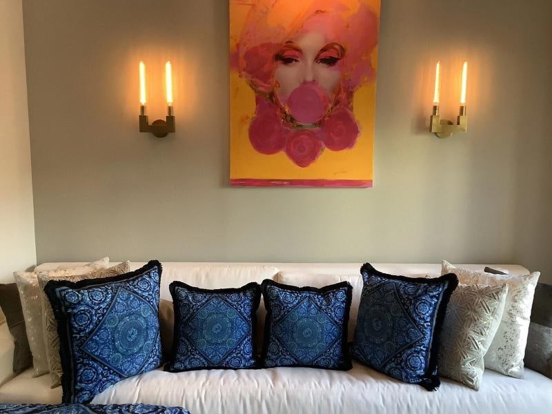 Atelier Versace Custom Made Set Of 4 Pillows Sz18Ã¢â‚¬Â18Ã - 3