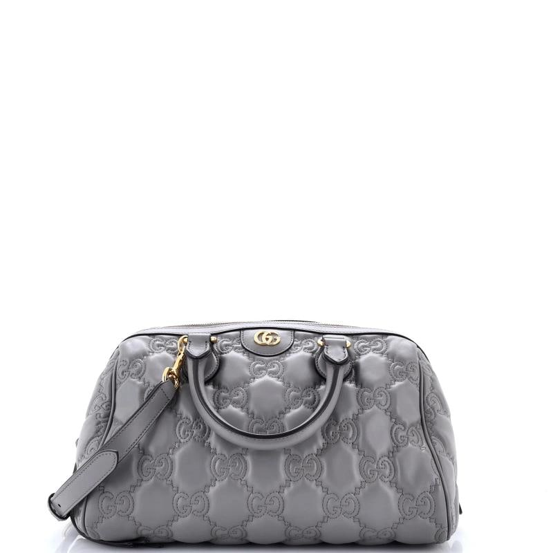 Gucci Ophidia Convertible Boston Top Handle Bag GG Matelasse Leather Medium: Accessories: Extra Strap, With Strap Measurements: Handle Drop 4", Height 7.5", Width 12.5", Depth 8.5", Strap Drop 18-23". Condition: Pre-owned - Excellent,Brand: Gucci,Exterior Material: Leather,Sty