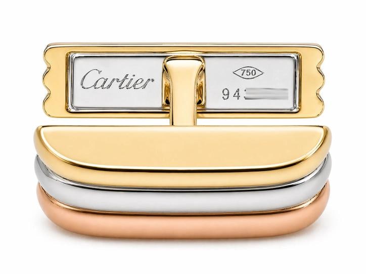 Vintage Cartier Trinity Tri-Color Gold Cufflinks Box - 4