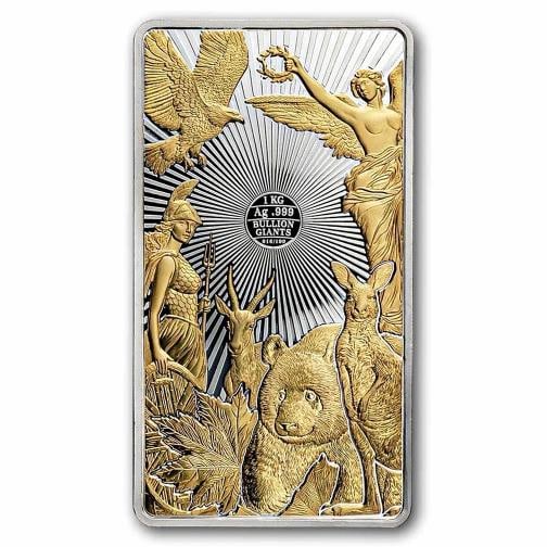 2026 Solomon Islands 1 kilo Famous Bullion Giants (w/ Box & COA): Brand: MDM,MPN: 326628,Year: 2026,Fineness: 0.999,Denomination: 25 Dollars,Circulated/Uncirculated: Circulated,Certification: Uncertified,Country of Origin: China