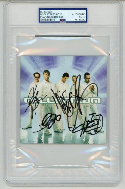 BACKSTREET BOYS: AJ McLean, Howie Dorough, Nick Carter, Kevin Richardson & Brian Littrel Signed C...: Industry: Historical,Signed: Yes,Autograph Authentication: Professional Sports (PSA/DNA),Original/Reproduction: Original,Country of Origin: United States