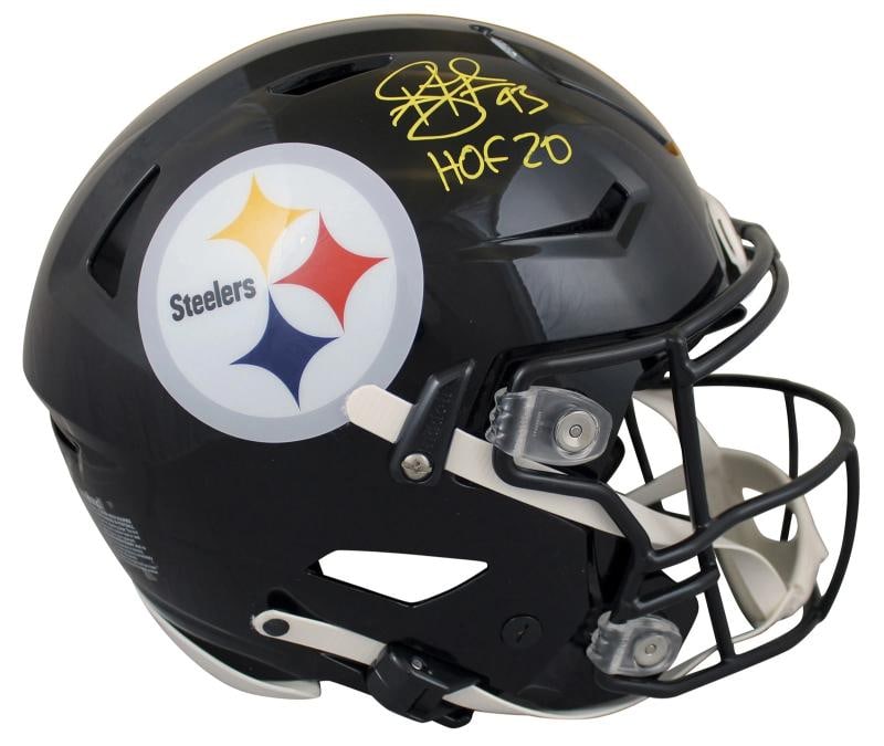Steelers Troy Polamalu "HOF 20" Signed Speed Flex Full Size Helmet (Beckett) (1 of 4)