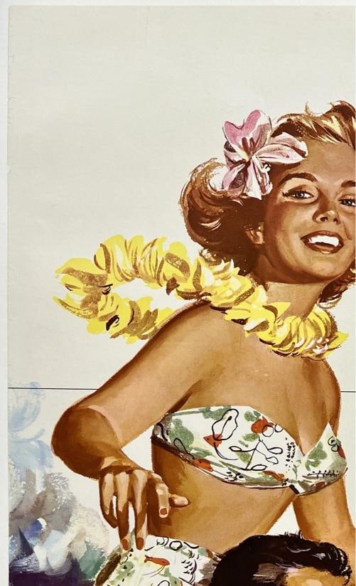 Original Vintage HAWAII NORTHWEST ORIENT AIRLINES Travel Poster - 2