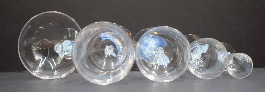 5 Pcs. Libbey Nash Silhouette Stemware- Cat, Kangaroo, Squirrel, Bear & Monkey - 10