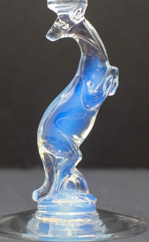 5 Pcs. Libbey Nash Silhouette Stemware- Cat, Kangaroo, Squirrel, Bear & Monkey - 9
