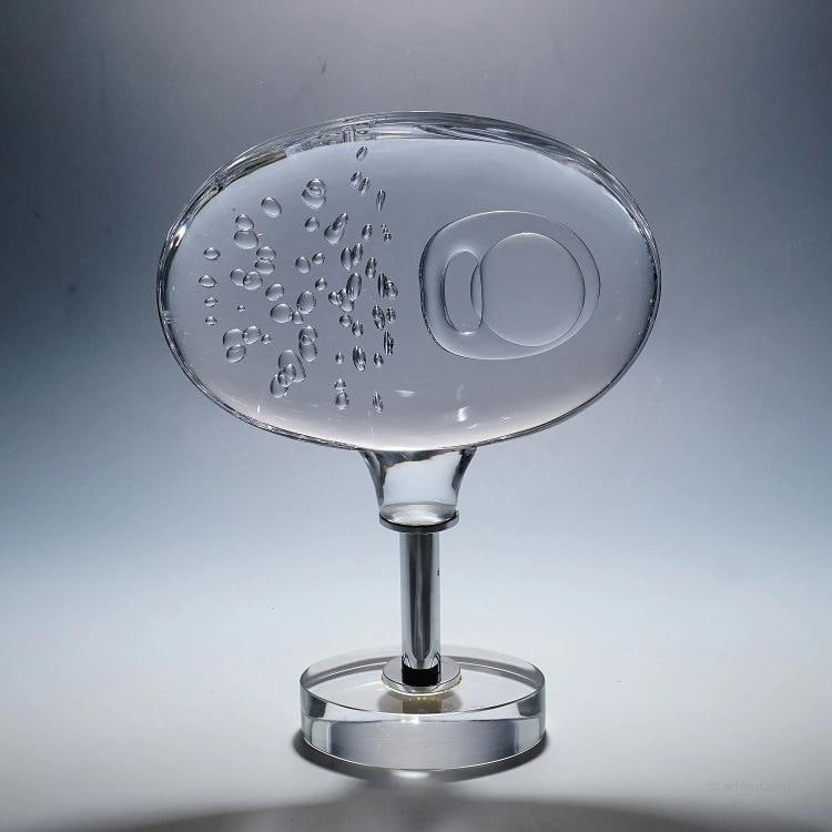 Art Glass Sculpture by Pino Signoretto, Murano: width: 11.81 inches height: 16.14 inches depth: 4.13 inches. Condition: Used,Brand: Murano,Material: Art Glass,Origin: Italy,Subject: Art Glass,Type: Figurine,Country of Origin: Italy
