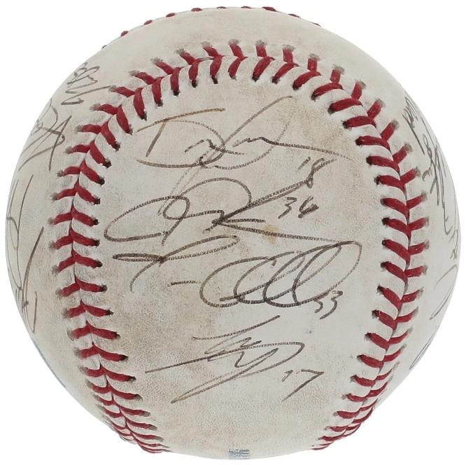 2019 Los Angeles Angels Team Signed Game Used Baseball w/14 Signatures Including Shohei Ohtani & ...: Signed By Fourteen players including Shohei Ohtani, Mike Trout, Albert Pujols, Justin Upton, Jonathan Lucroy, Brian Goodwin, Tommy LaStella, Kole Calhoun, Trevor Cahill and Zack Cozart. Sport: